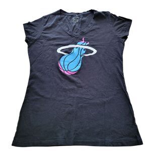 Miami Heat Shirt Women Sz Large New Era Item Of The Game